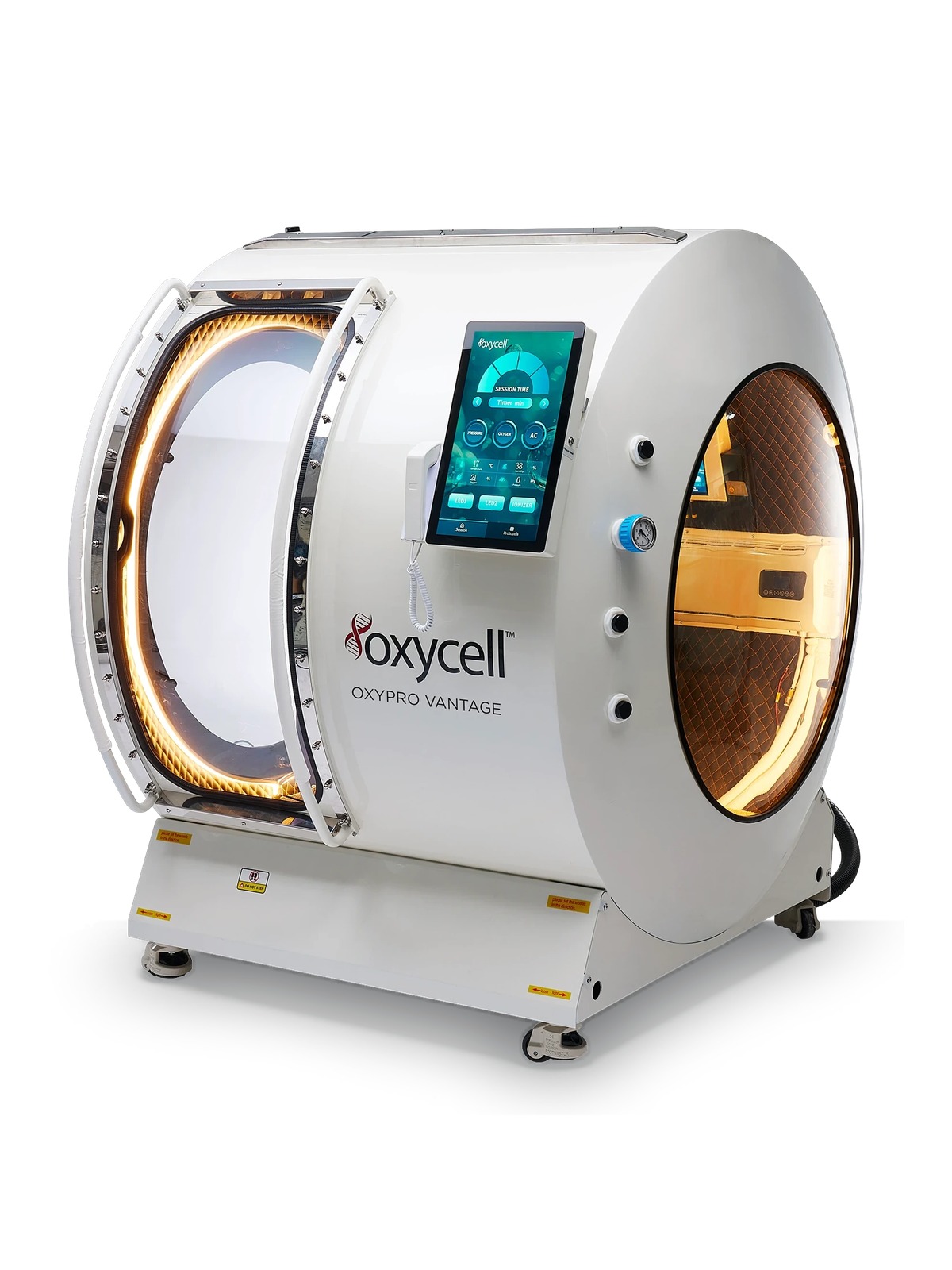 OxyPro chamber, covered bumper to bumper
